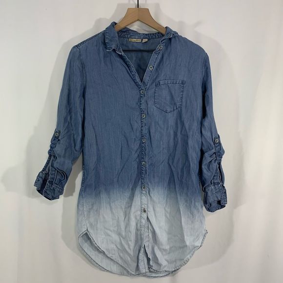 Holding Horses Ombré Chambray Top XS - Picture 1 of 7
